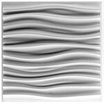 3D-gipsväggpanel WAVE S (48x48 cm)