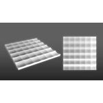 3D-gipsväggpanel LUMI (72x72 cm)