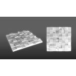 3D-gipsväggpanel QUADRAT (72x72 cm)