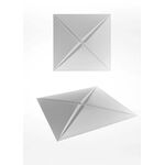 3D-gipsväggpanel VENTE (72x72 cm)