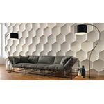 3D-gipsväggpanel HEXAGON (62x72 cm)