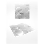 3D-gipsväggpanel CIRCLES (48x48 cm)