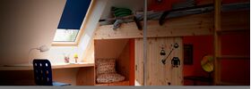 Rullgardin VELUX RHL med fästkrokar