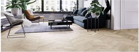 Parquet Oak Salt Chevron 130