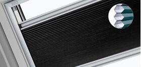 VELUX FHC | mörkläggande plisségardin för VELUX takfönster