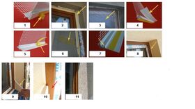 PVC Fönsterlist 9/3mm med glasfibertyg och skyddande läpp