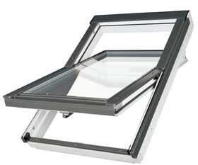 Takfönster FAKRO FTT-U U8 Thermo | trä, hög pivåhängning, 4-glas