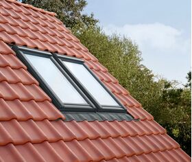 VELUX EKW Intäckningsplåt  | 2 fönster bredvid varandra | För profilerat takmaterial upp till 120 mm | A=10-16cm