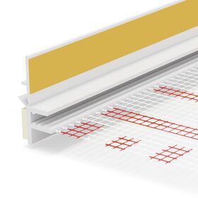 PVC Fönsterlist 9/3mm med glasfibertyg och skyddande läpp