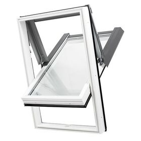 SKYLIGHT | PVC, hög pivåhängt, dubbelglas takfönster