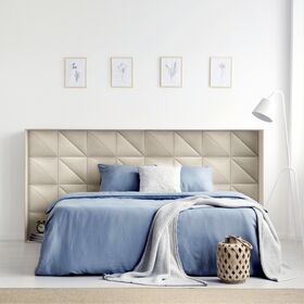 STEGU Upholstered wall panel | Melange triangle 30x30