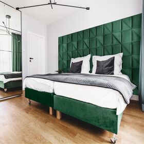 STEGU Upholstered wall panel | Melange triangle 30x30