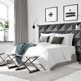 STEGU Upholstered wall panel | Melange triangle 30x30