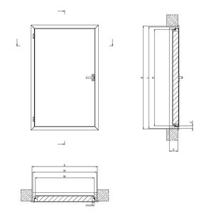 Vägglucka med isolering FAKRO DWK