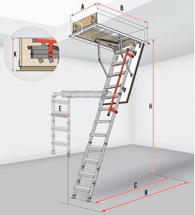 FAKRO Loft ladder LML Lux