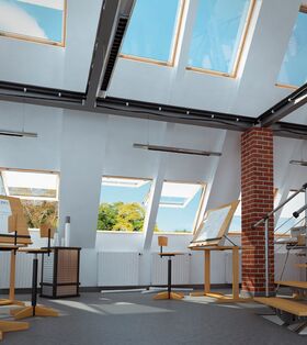 FAKRO FEP P2 | panoramic, wooden window with double glazing