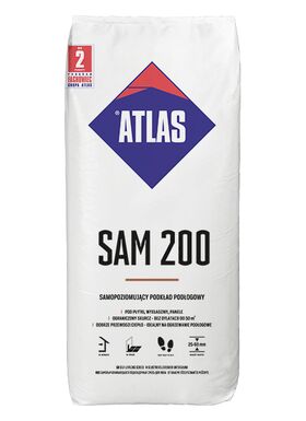 Atlas SAM 200 | anhydrit självutjämnande golvavjämningsmassa | 25-60mm