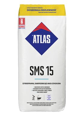 ATLAS SMS 15 | självutjämnande avjämningsmassa | golvspackelmassa 1-15