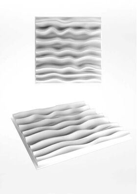 3D-gipsväggpanel SEA (48x48 cm)